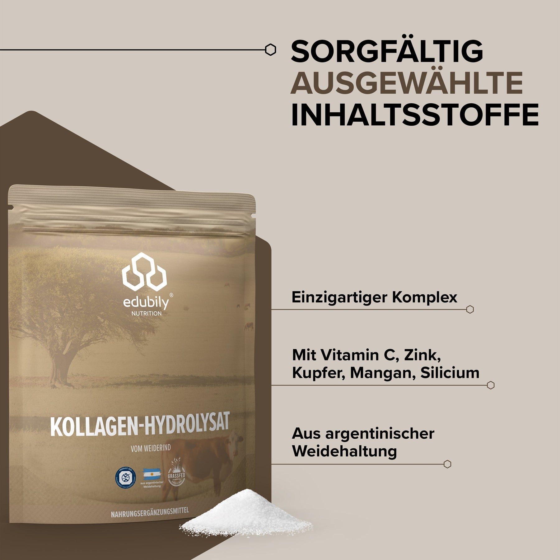 Kollagen-Hydrolysat Pulver