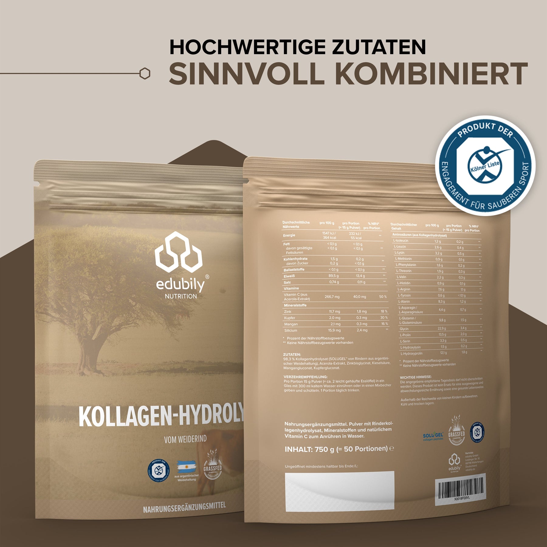 Kollagen-Hydrolysat Pulver