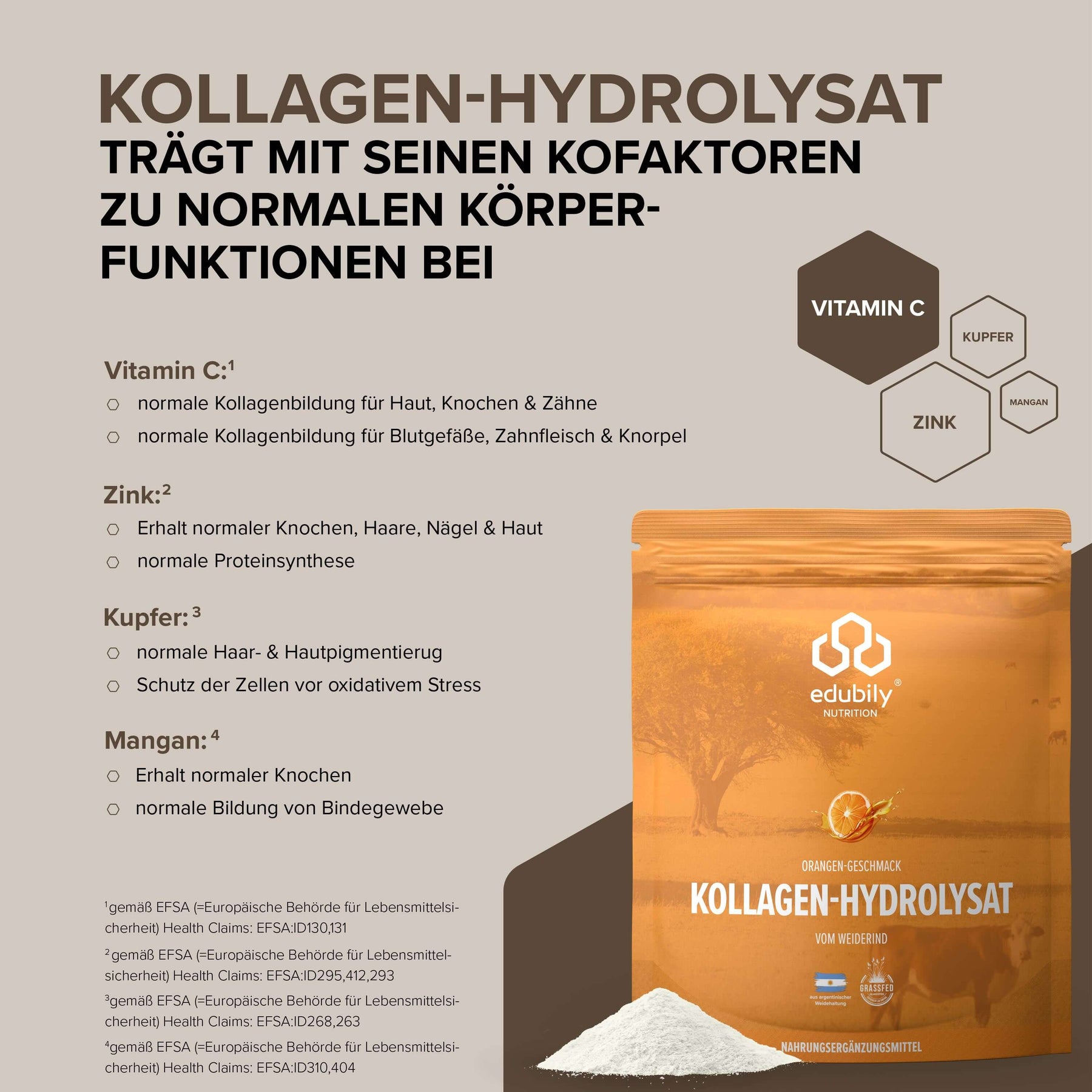 Kollagen-Hydrolysat Pulver