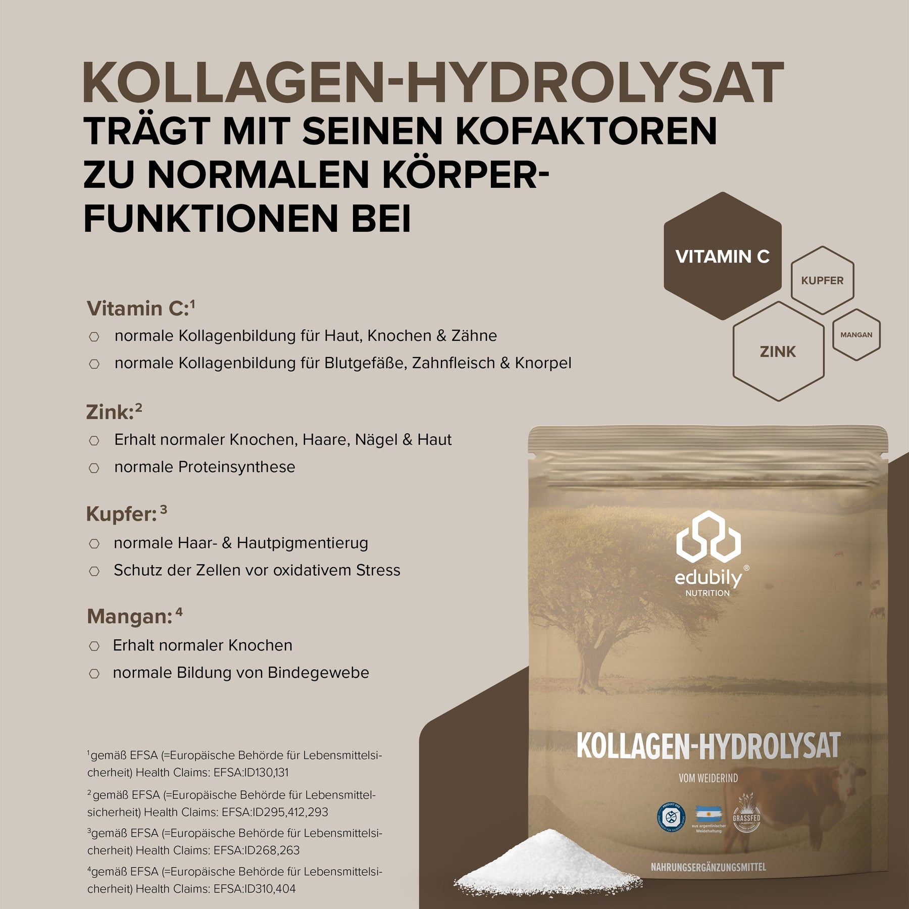 Kollagen-Hydrolysat Pulver