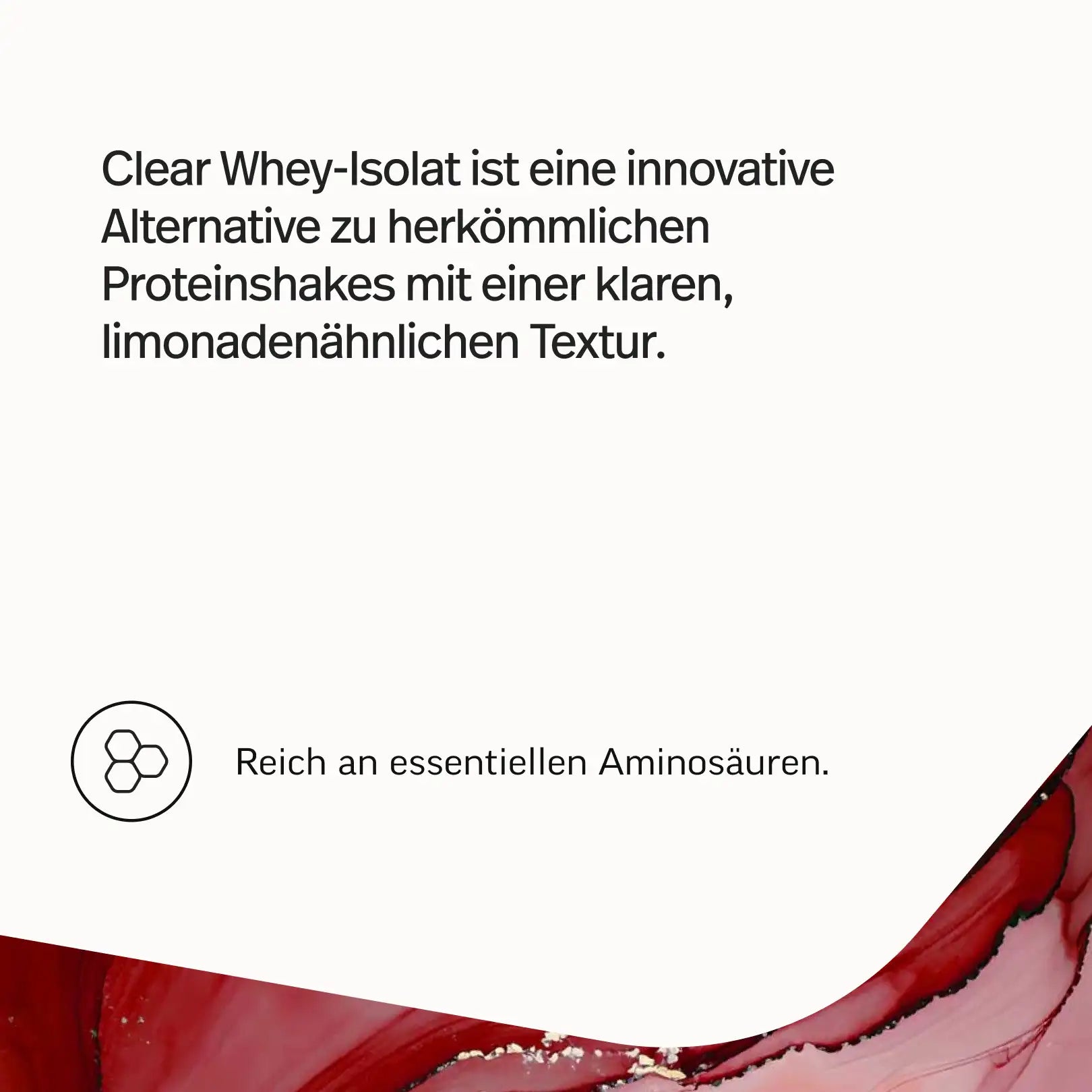 Clear Whey - Pulver aus Whey-Isolat