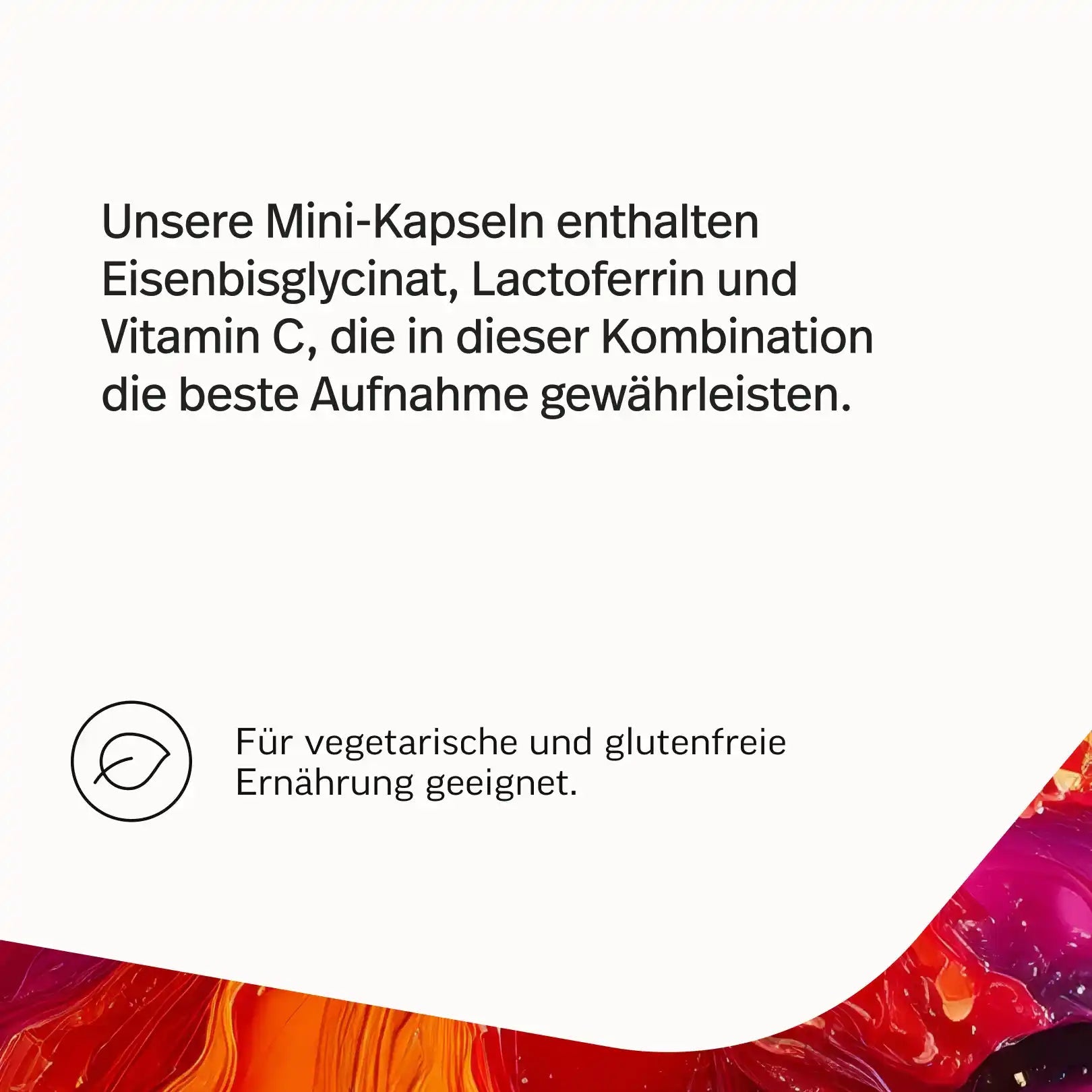 Eisen Kapseln mit Lactoferrin