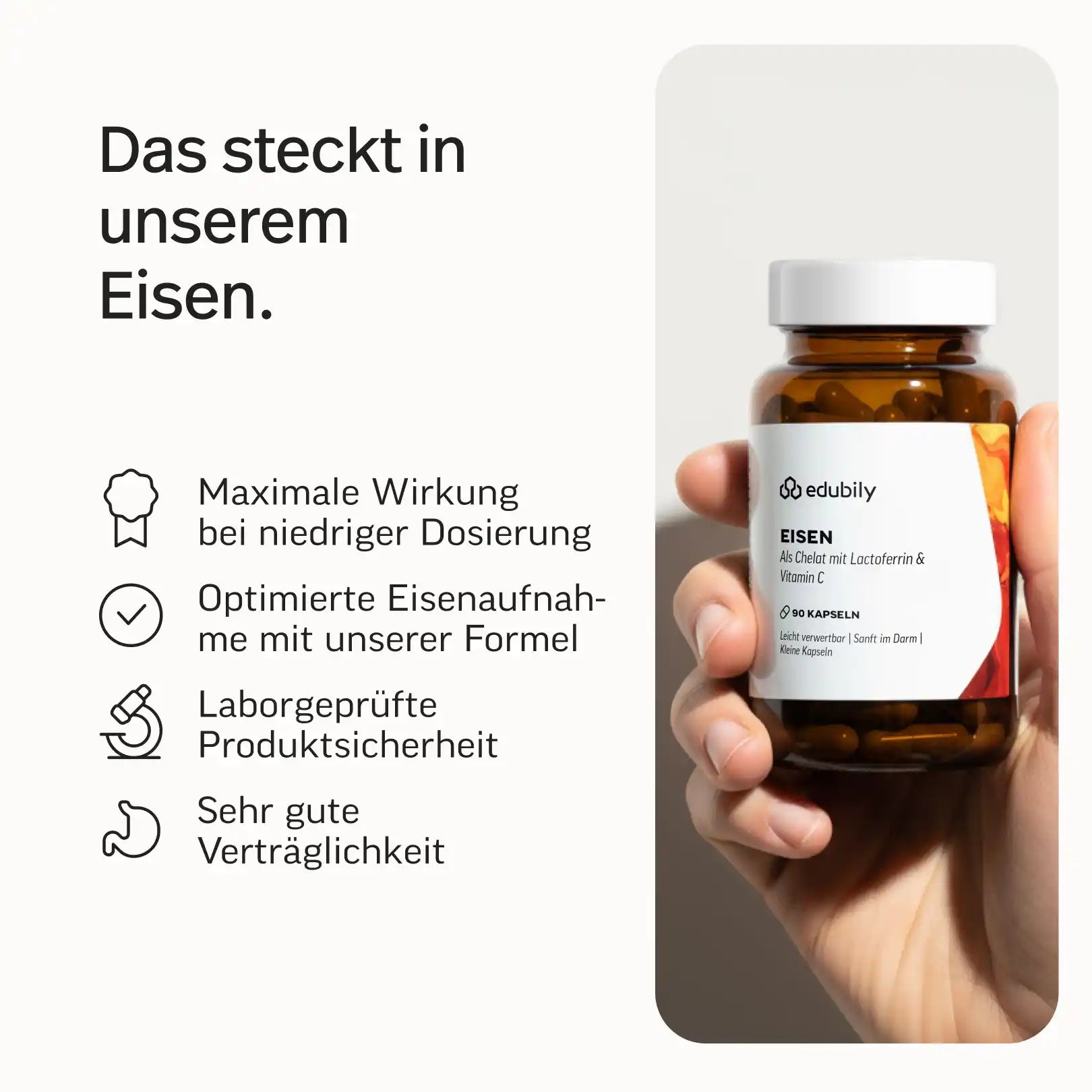 Eisen Kapseln mit Lactoferrin