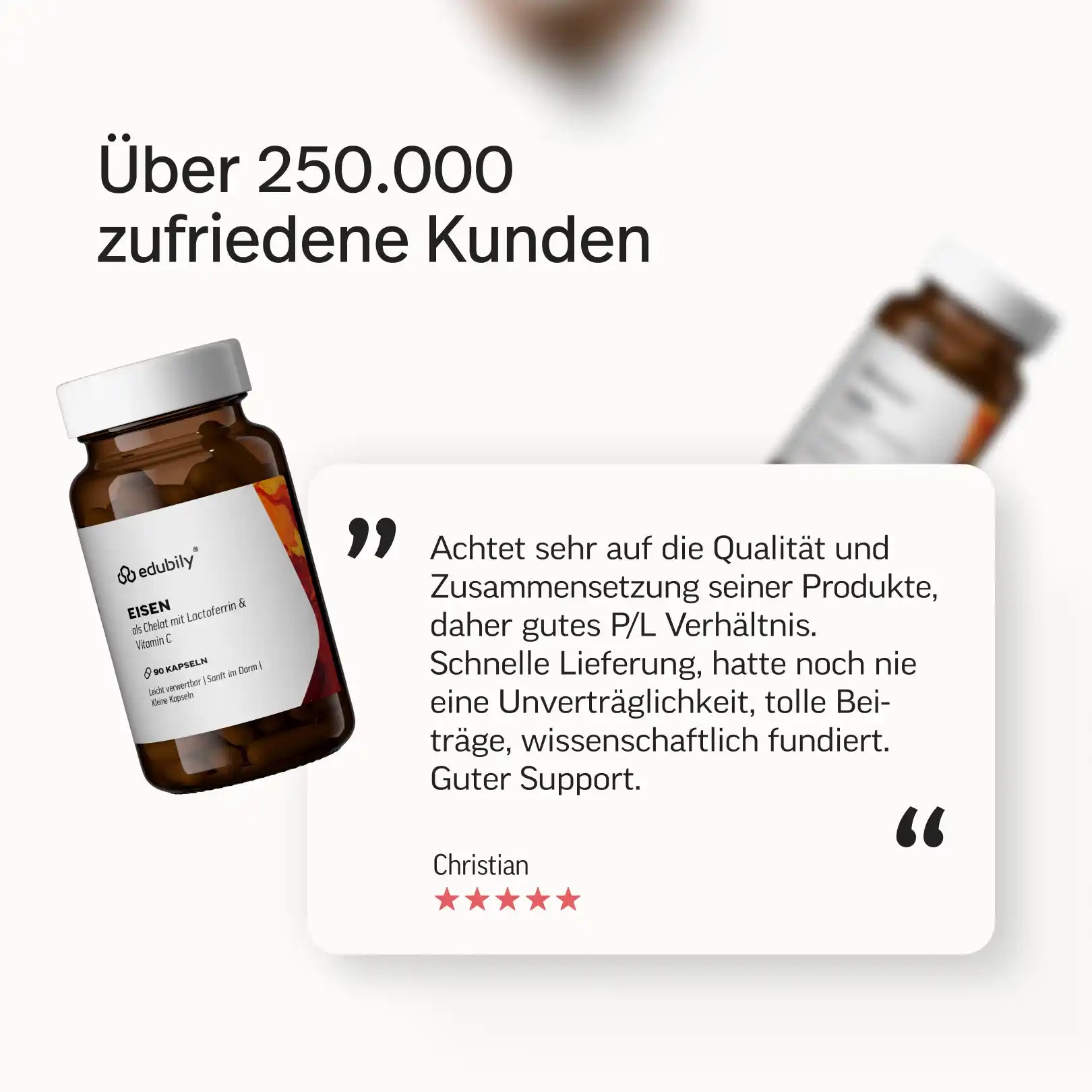 Eisen Kapseln mit Lactoferrin