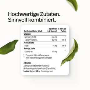 Eisen Kapseln mit Lactoferrin
