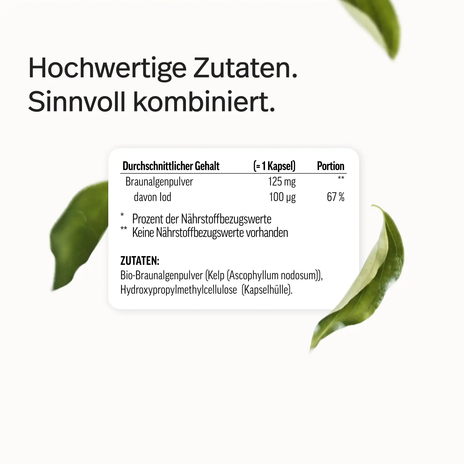 Iod Kapseln – aus reinstem Bio-Kelp