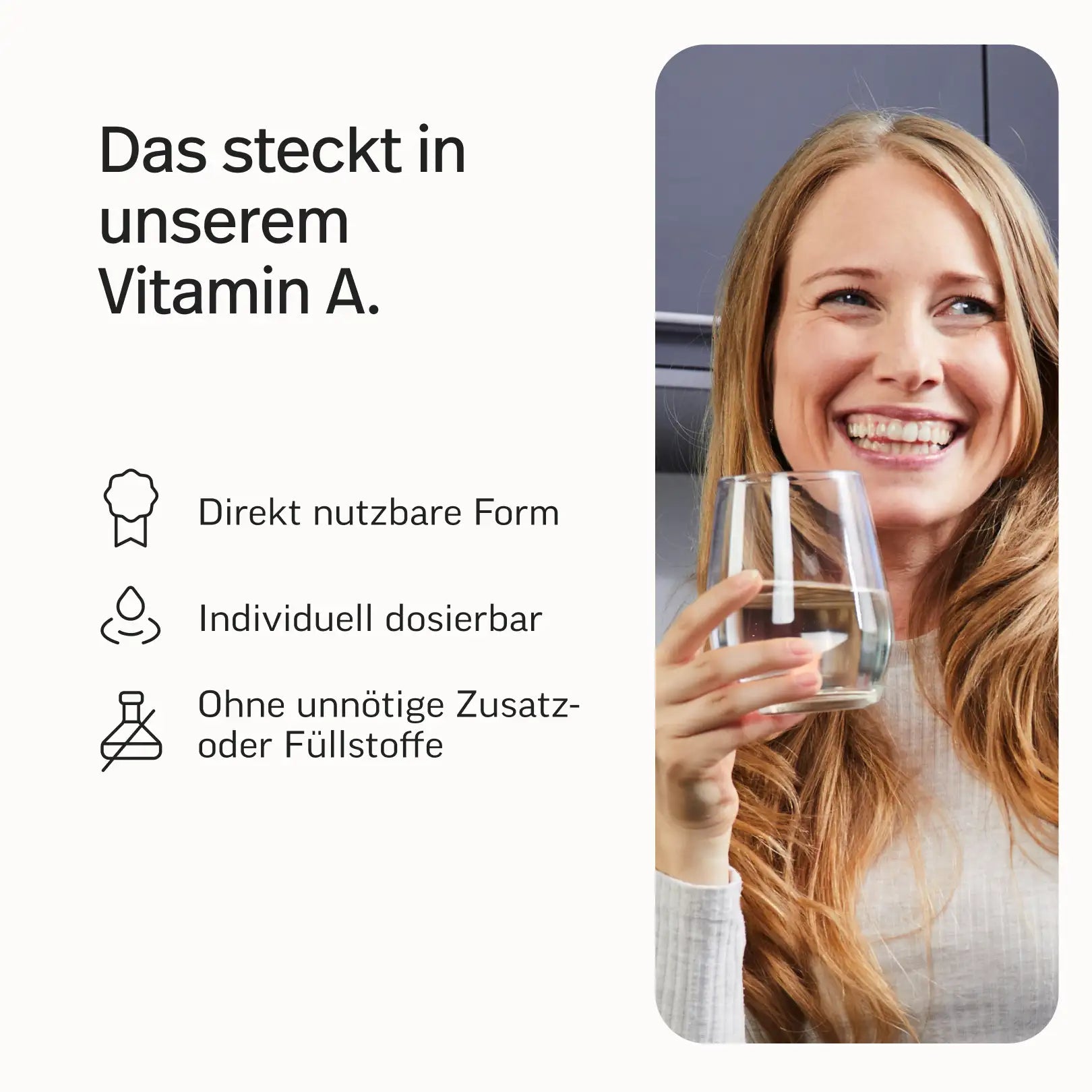 Vitamin A als reines Retinol