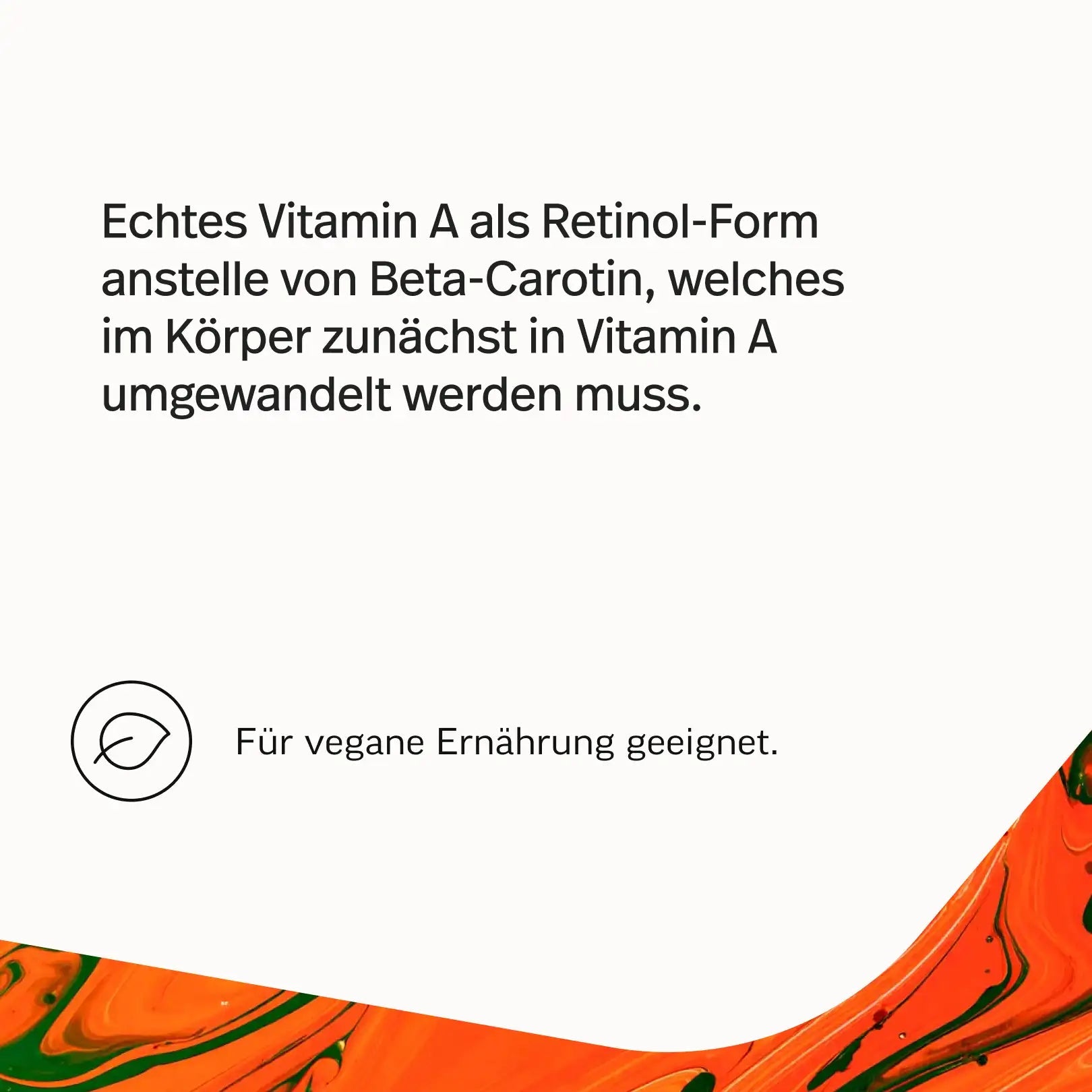 Vitamin A als reines Retinol