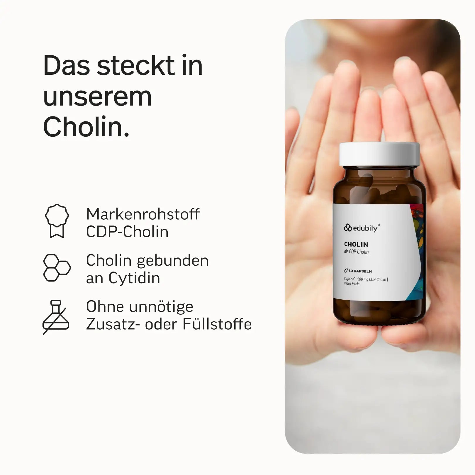 PURE Cholin Kapseln – als CDP-Cholin