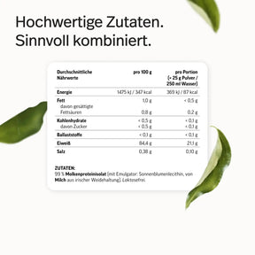 Whey-Isolat Pulver aus Weidemilch - Neutral