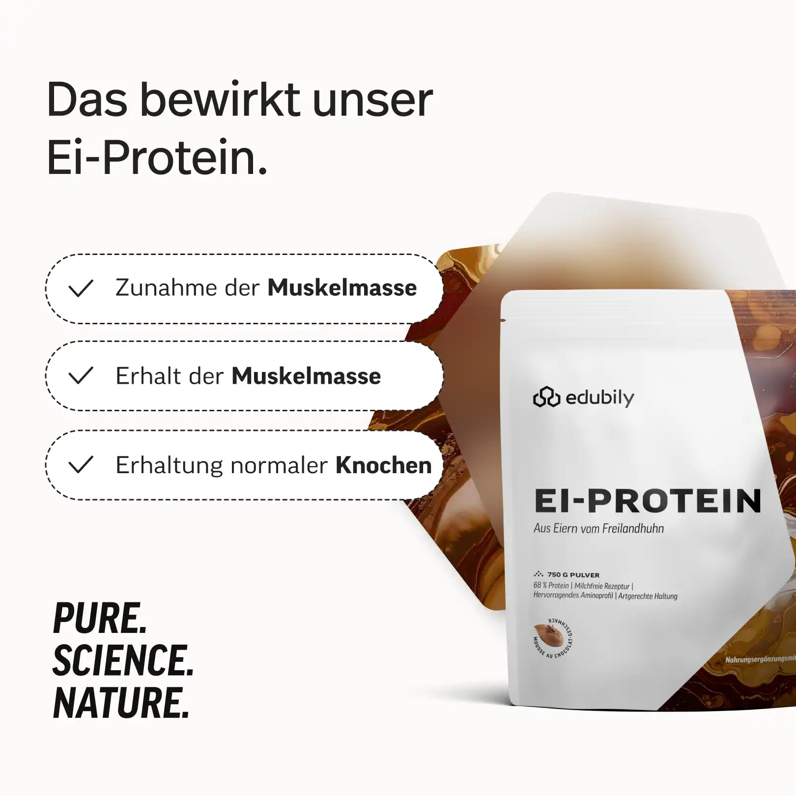 Ei-Protein Pulver aus Freilandhaltung