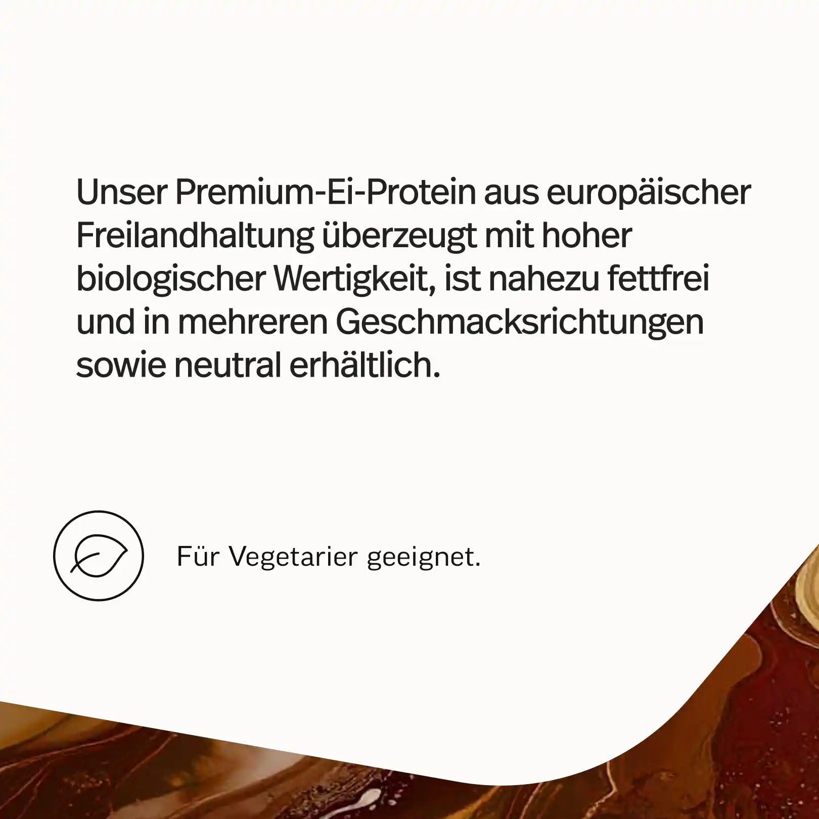 Ei-Protein Pulver aus Freilandhaltung