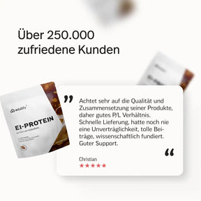 Ei-Protein Pulver aus Freilandhaltung