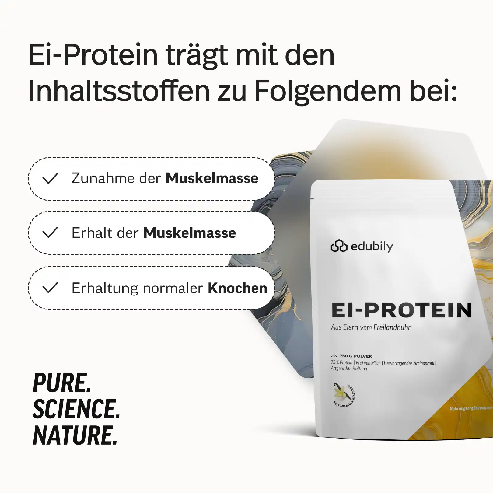 Ei-Protein Pulver aus Freilandhaltung