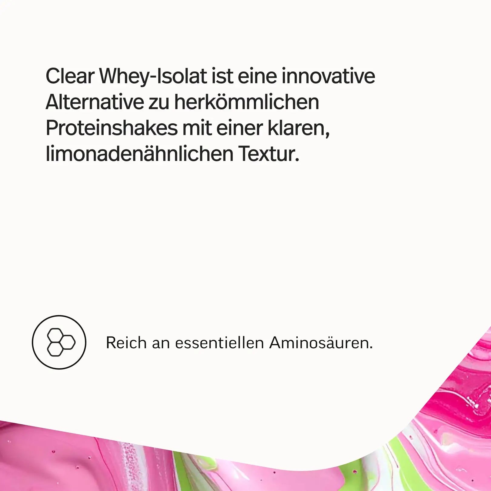 Clear Whey - Pulver aus Whey-Isolat