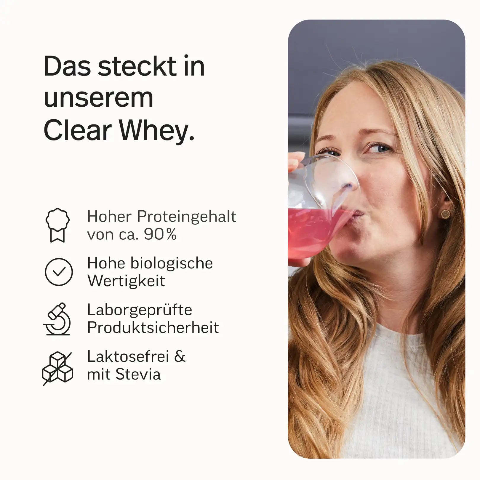Clear Whey - Pulver aus Whey-Isolat