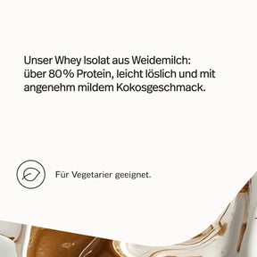 Whey-Isolat Pulver aus Weidemilch