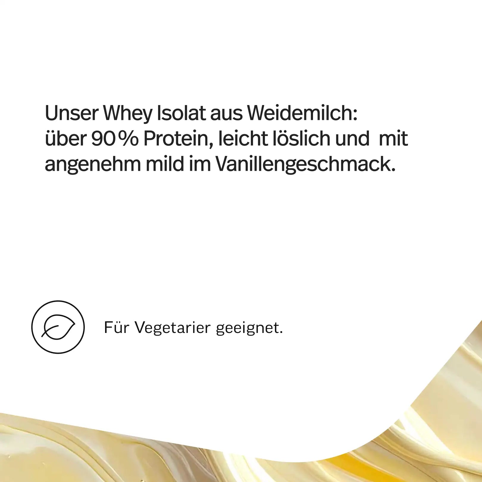 Whey-Isolat Pulver aus Weidemilch