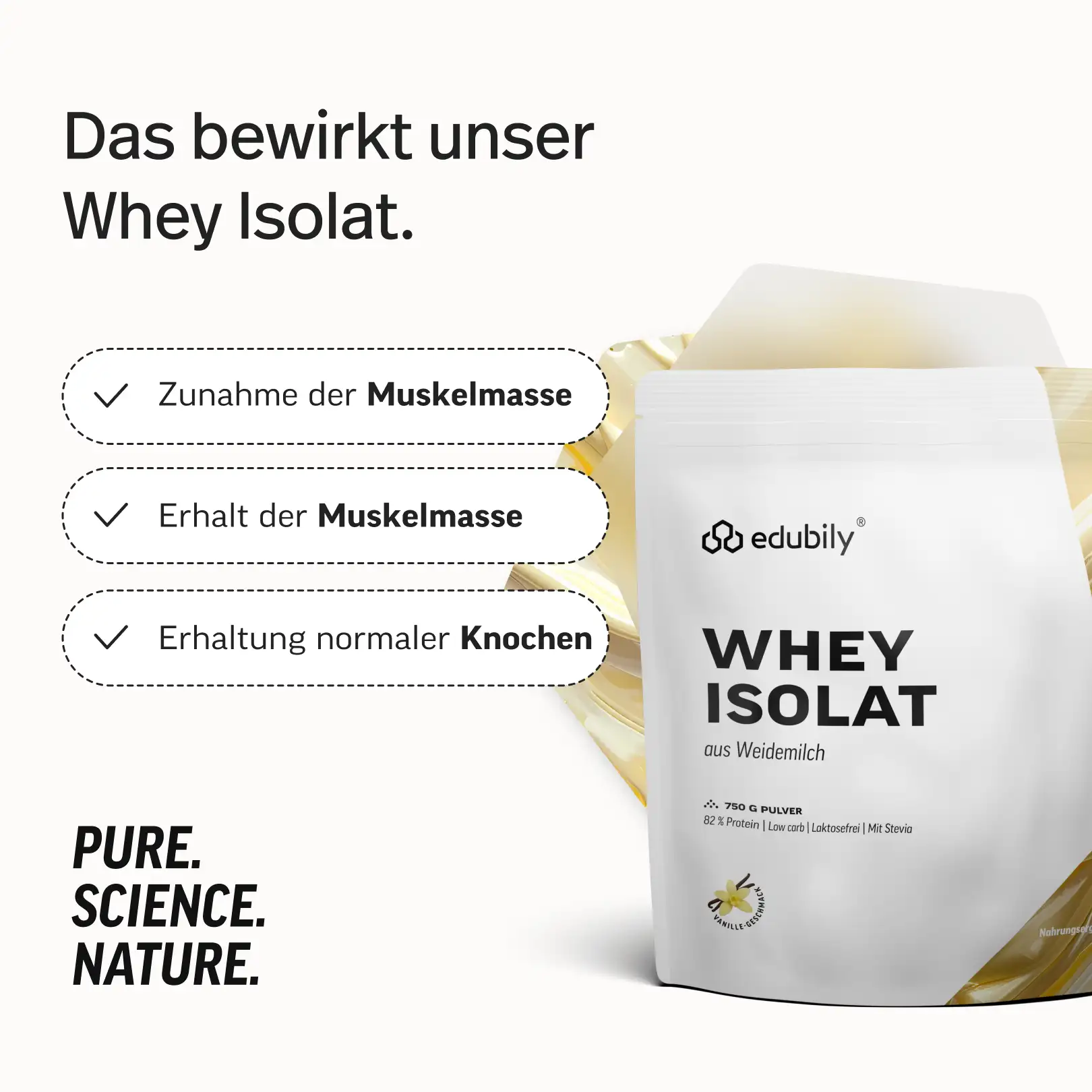 Whey-Isolat Pulver aus Weidemilch