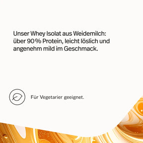 Whey-Isolat Pulver aus Weidemilch