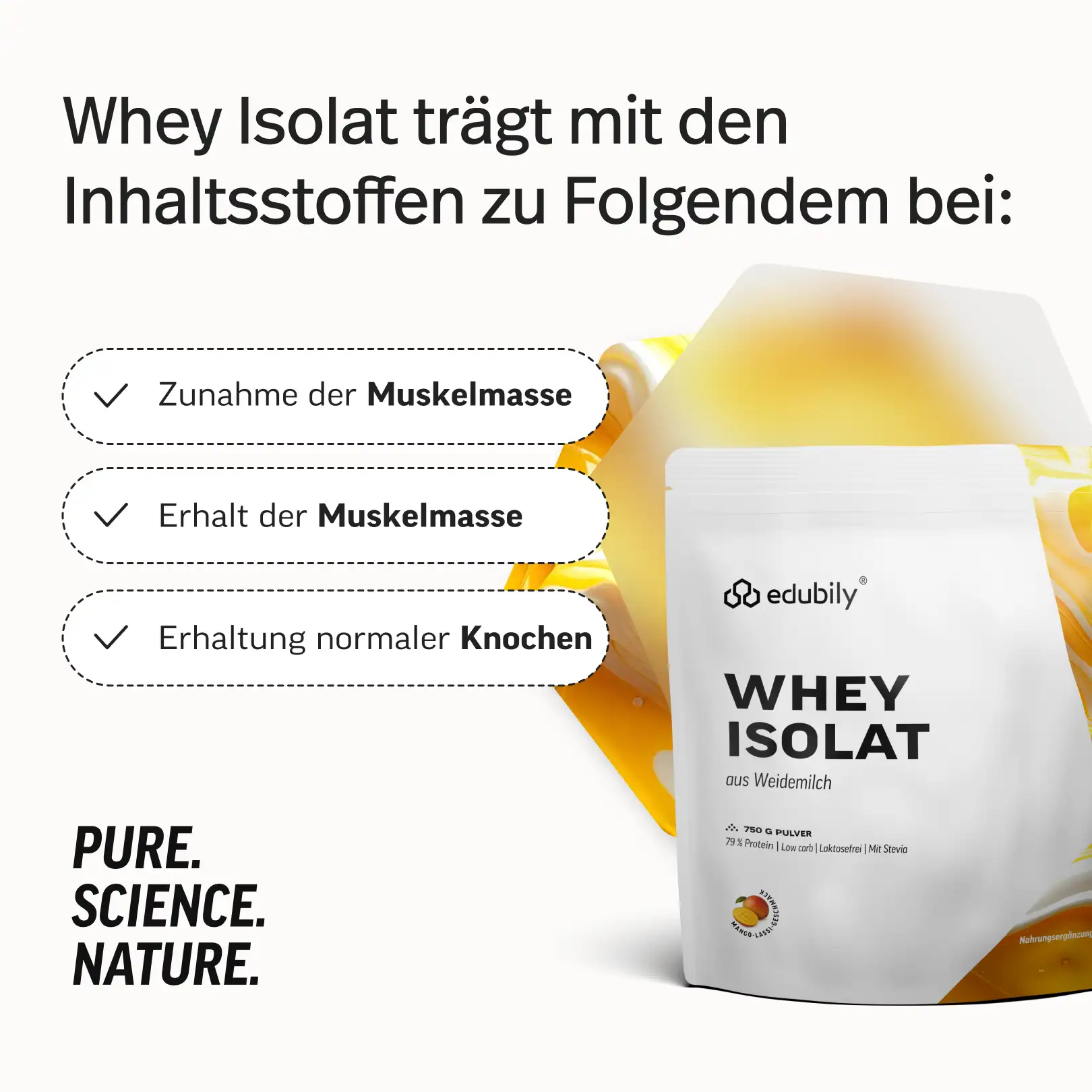 Whey-Isolat Pulver aus Weidemilch