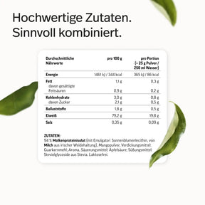 Whey-Isolat Pulver aus Weidemilch