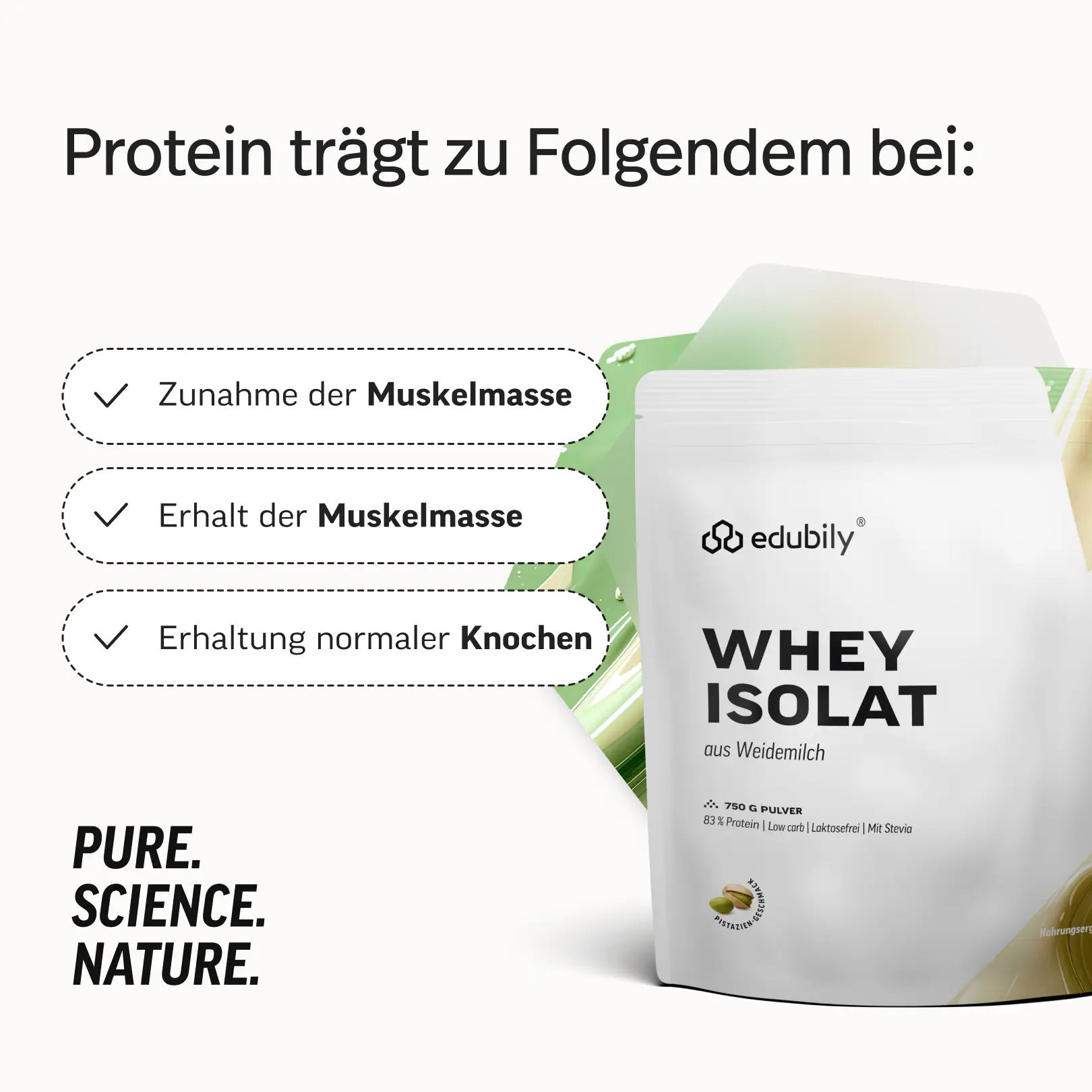 Whey-Isolat Pulver aus Weidemilch