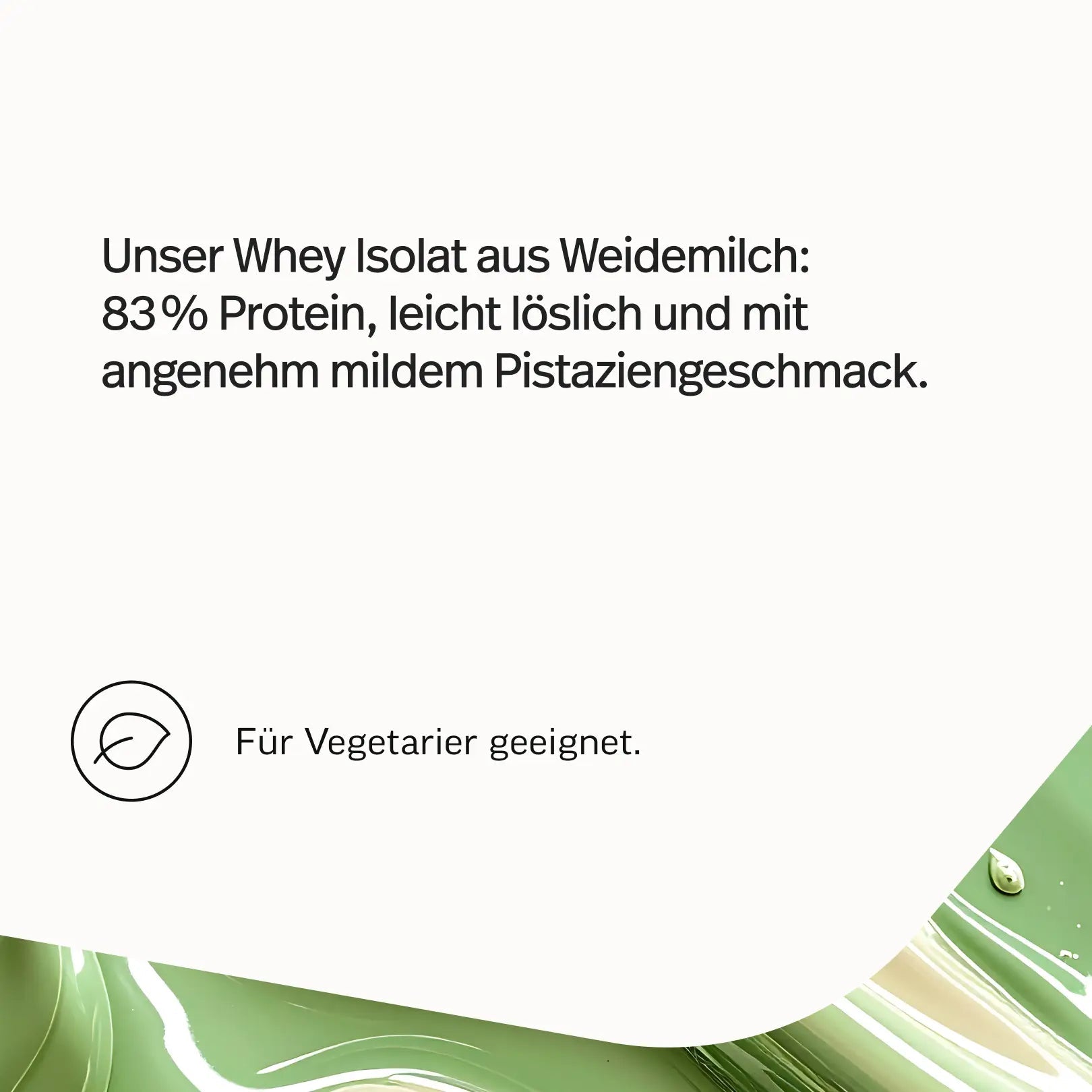Whey-Isolat Pulver aus Weidemilch