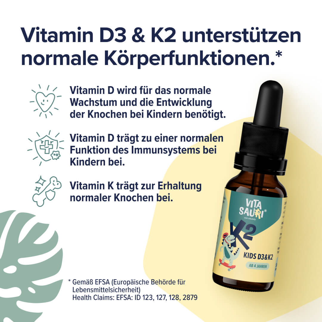Vitamin D3 mit K2 für Kinder