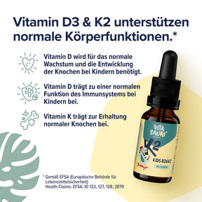 Vitamin D3 mit K2 für Kinder