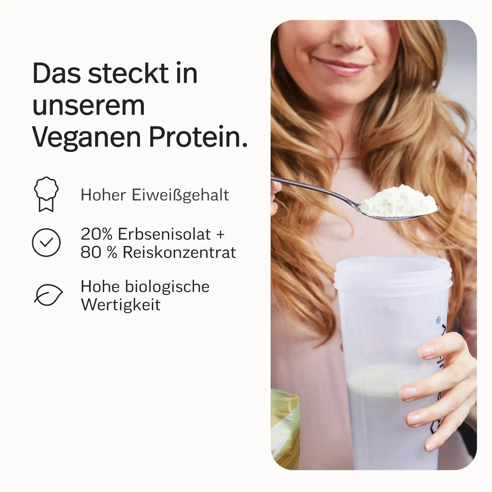 Veganes Proteinpulver