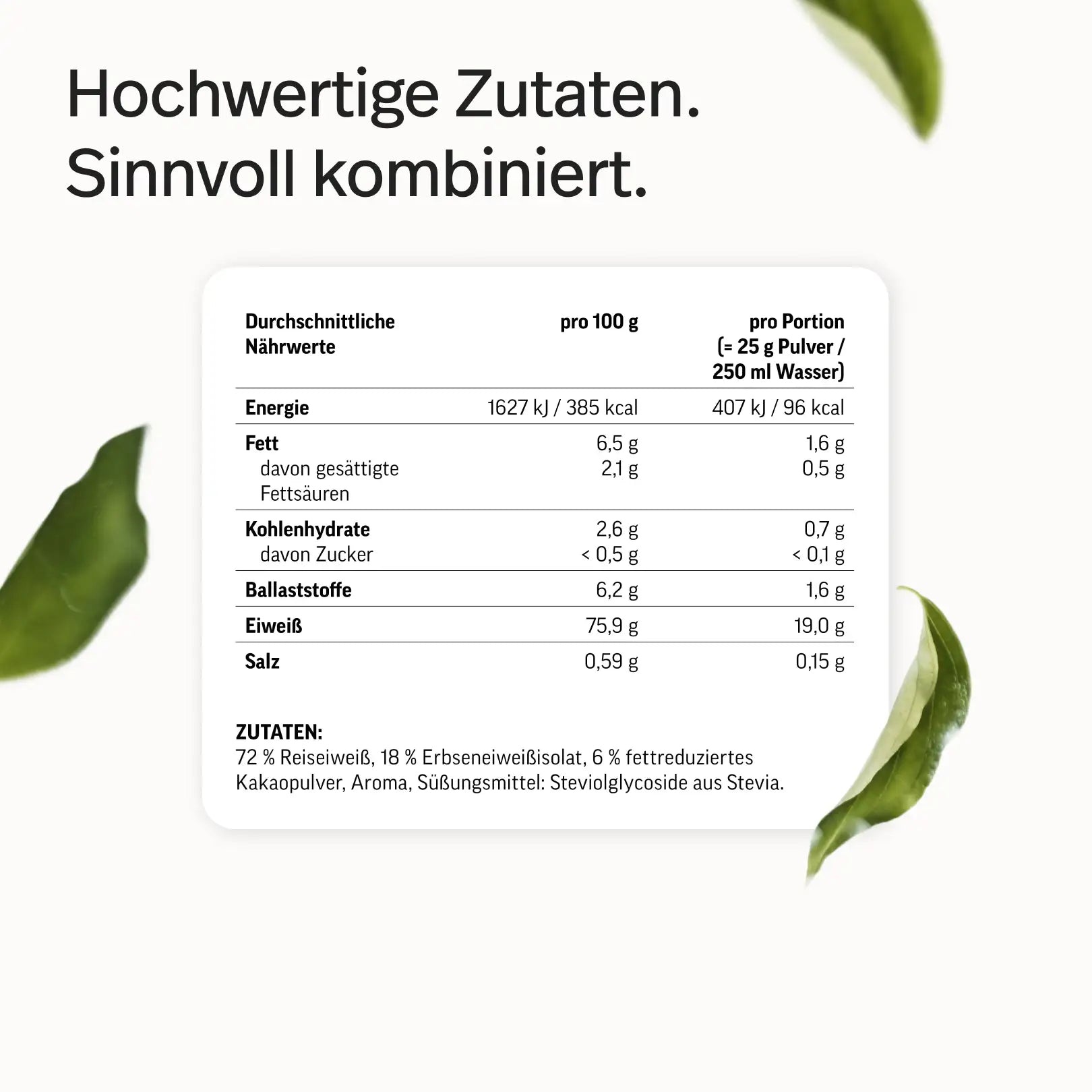 Veganes Proteinpulver